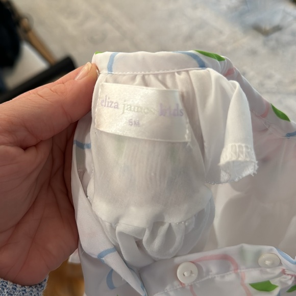 Eliza James Kids apple smocked bubble 6m - Picture 5 of 5